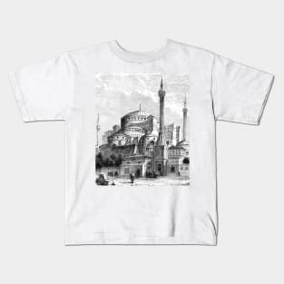 Church Basilica of Hagia Sophia Mosque Constantinople in Turkey Kids T-Shirt